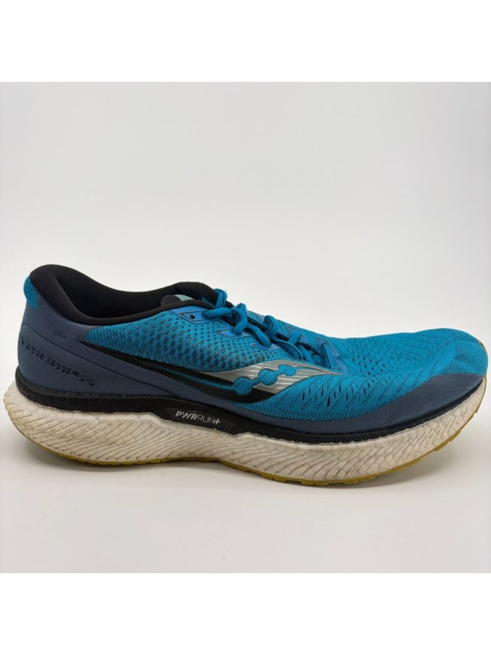 Saucony Triumph 18 Mens Size 10.5 Blue Athletic Running Walking Shoes Sneakers